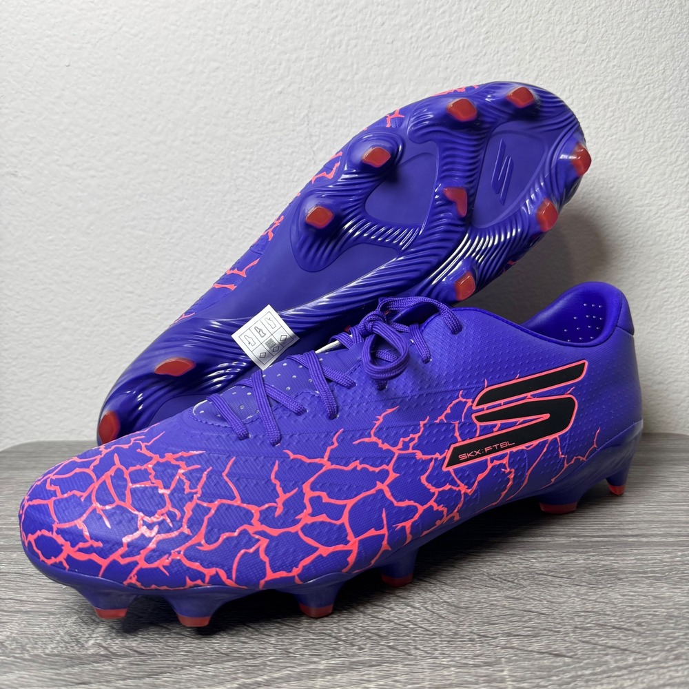 Skechers SKX-01 1.5 Low Academy FG Soccer Cleats Purple Pink Men's 13